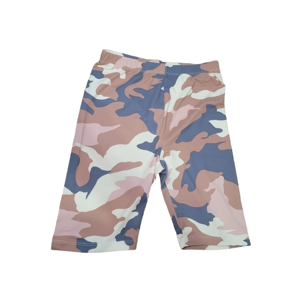 Zenana High Waist Butter Camo Biker Shorts - Picture 7 of 10
